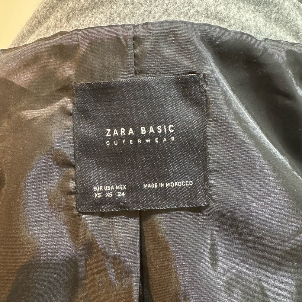 Zara Basic Black And Gray Outerwear - image 7
